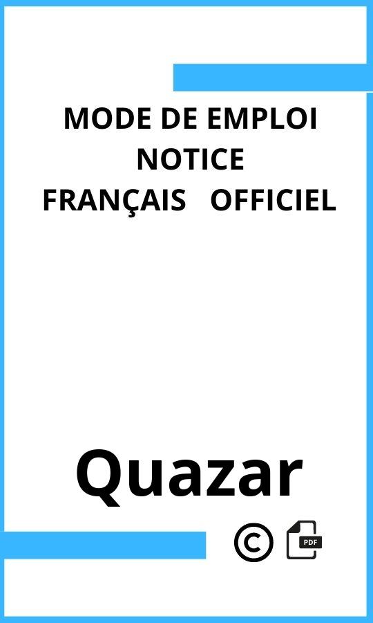  Quazar Mode d'emploi Français