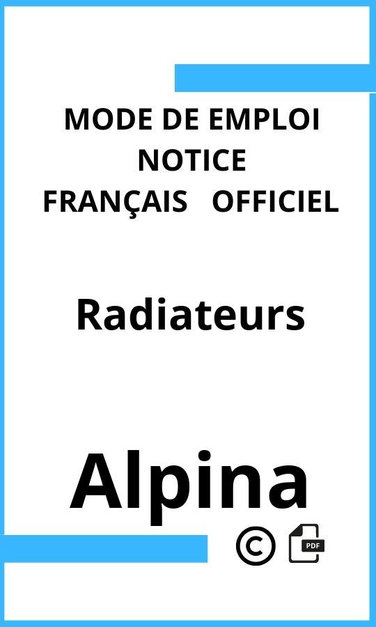 Mode d'emploi four Alpina Radiateurs Français