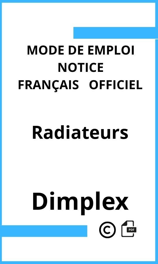 Mode d'emploi four Dimplex Radiateurs Français