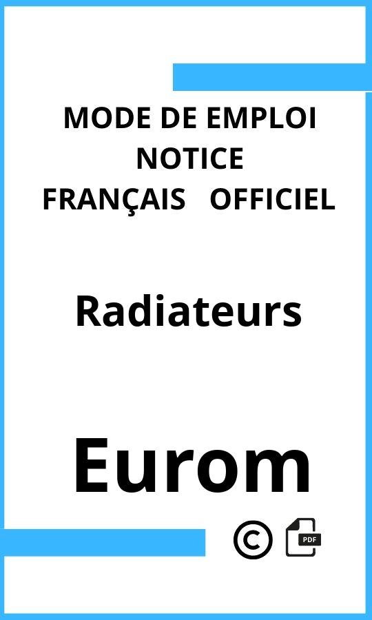 Mode d'emploi four Radiateurs Eurom Français