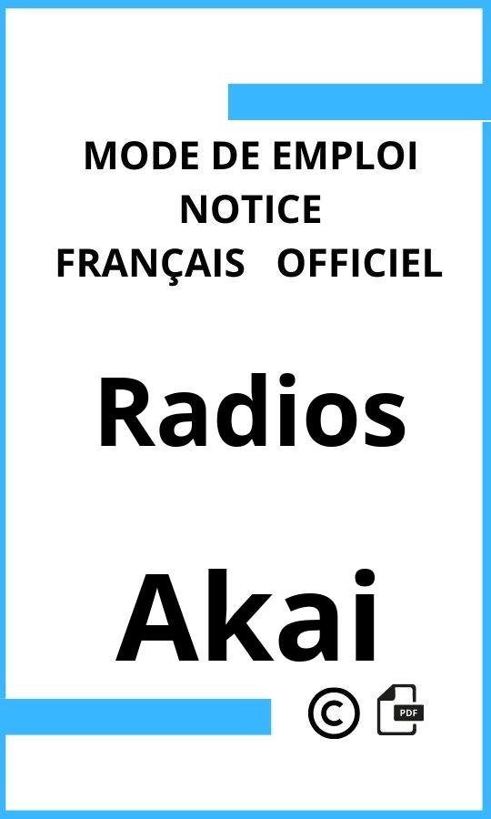 Mode d'emploi four Akai Radios Français