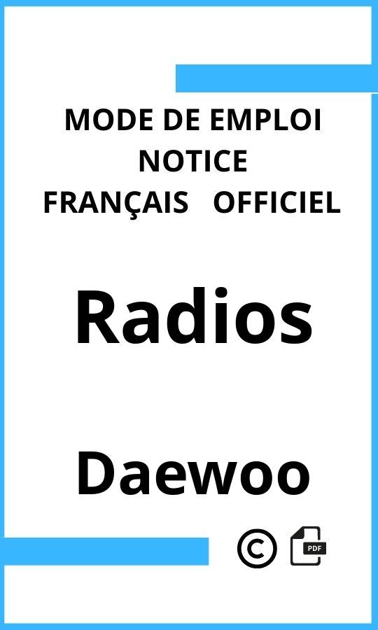 Mode d'emploi four Daewoo Radios Français