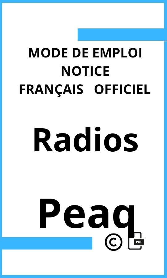 Mode d'emploi four Radios Peaq Français