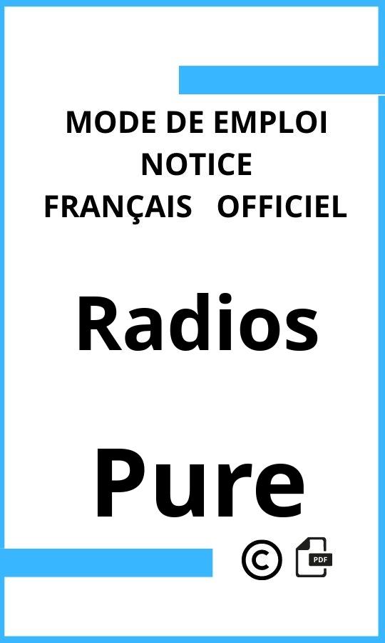 Radios Pure Mode d'emploi Français