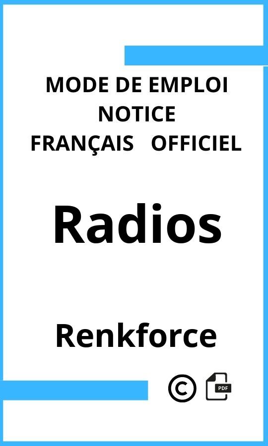 Radios Renkforce Mode d'emploi Français