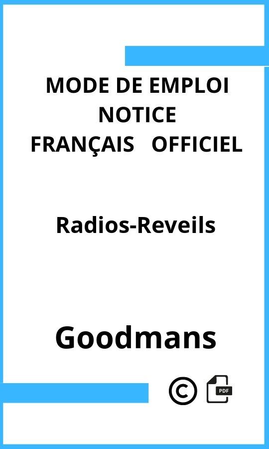 Mode d'emploi four Radios-Reveils Goodmans Français