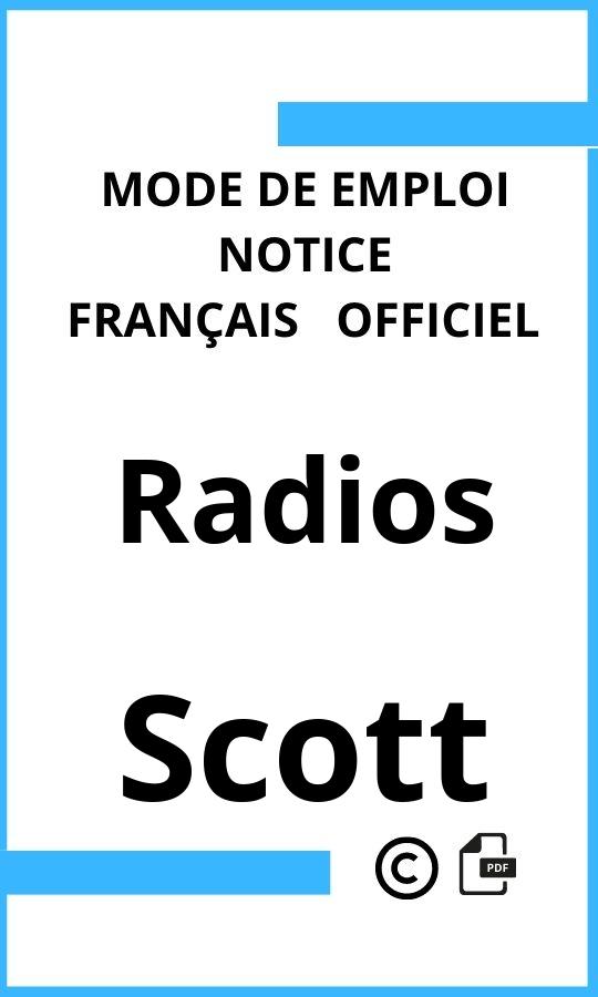 Radios Scott Mode d'emploi Français