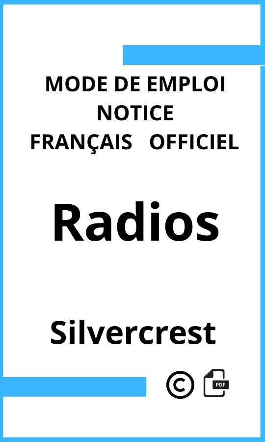 Mode d'emploi four Radios Silvercrest Français