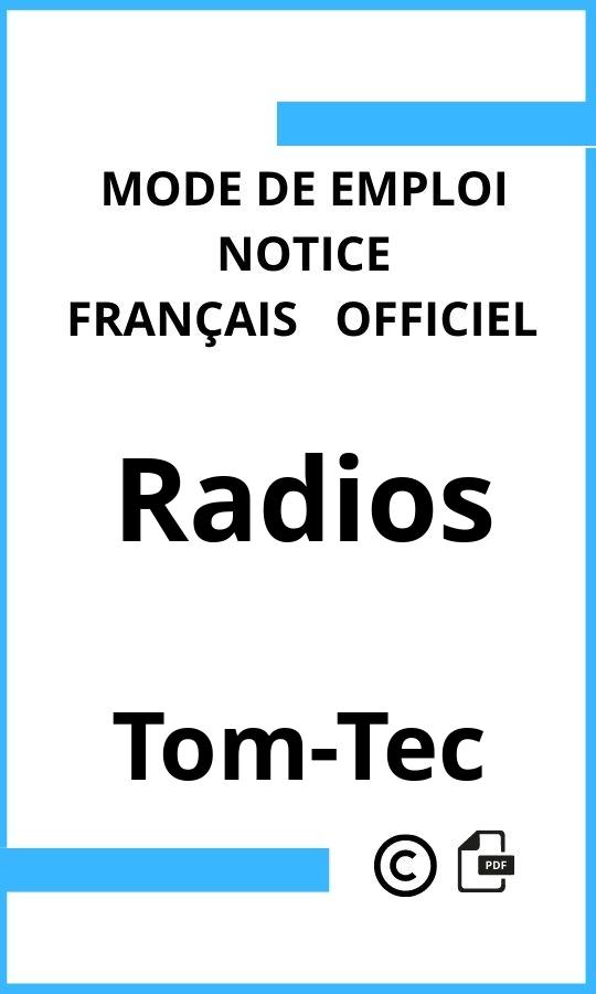 Tom-Tec Radios Mode d'emploi Français