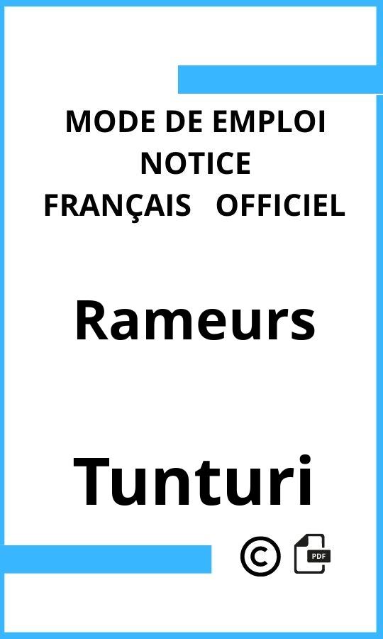 Rameurs Tunturi Mode d'emploi Français