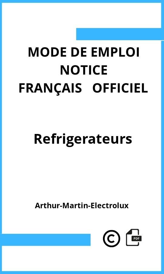 Mode d'emploi four Refrigerateurs Arthur-Martin-Electrolux Français