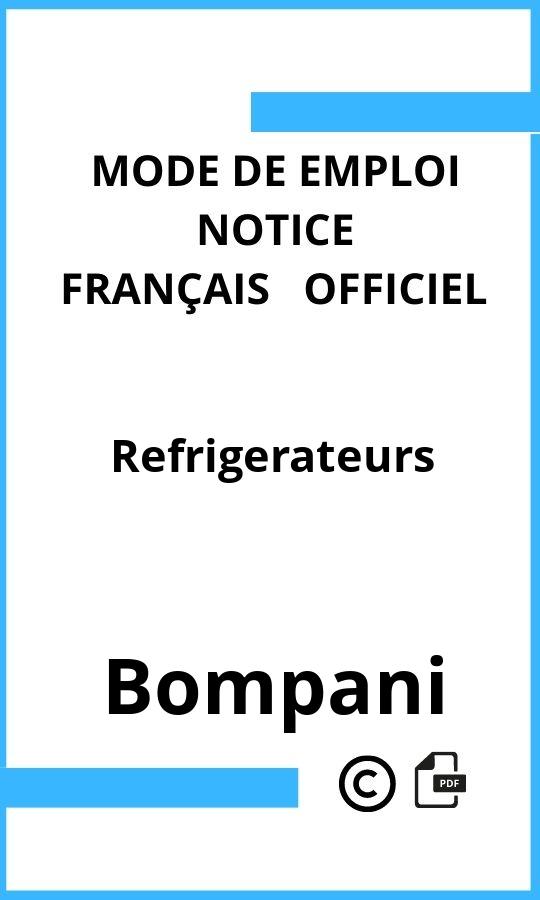 Bompani Refrigerateurs Mode d'emploi Français