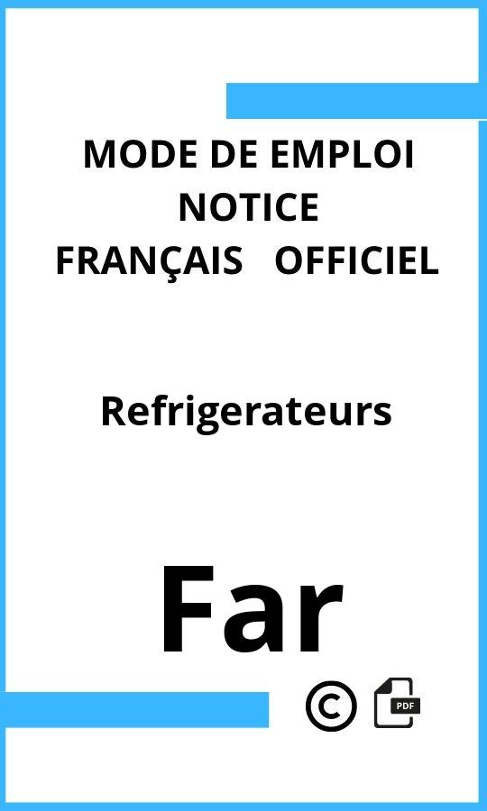 Mode d'emploi four Refrigerateurs Far Français