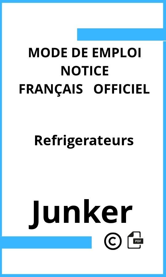 Mode d'emploi four Junker Refrigerateurs Français