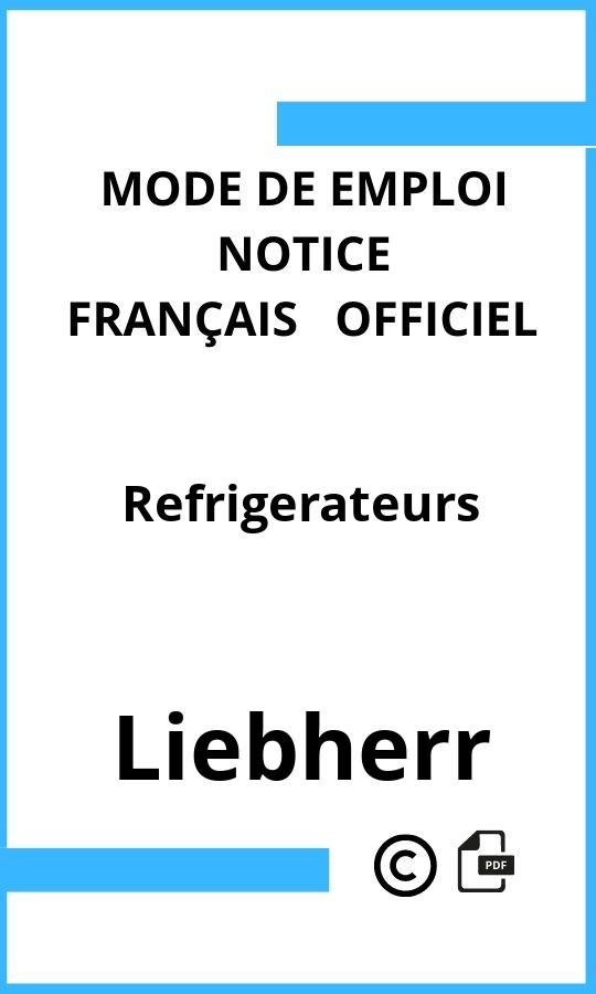 Mode d'emploi four Refrigerateurs Liebherr Français