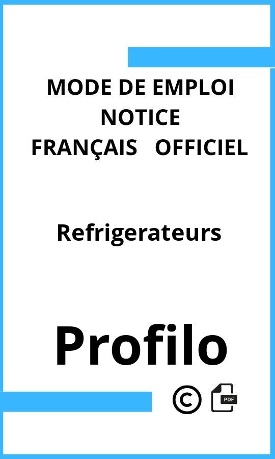 Refrigerateurs Profilo Mode d'emploi Français