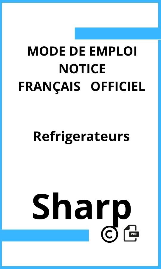 Refrigerateurs Sharp Mode d'emploi Français