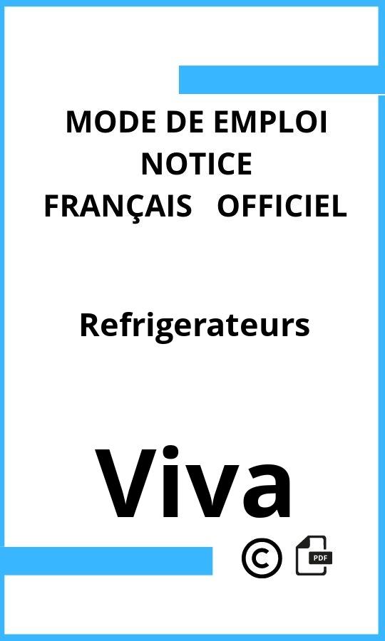 Mode d'emploi four Viva Refrigerateurs Français