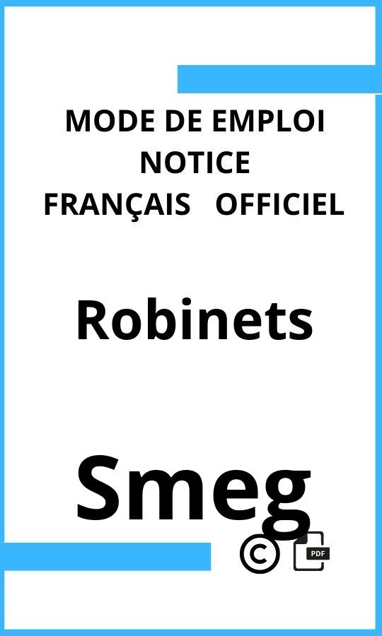 Mode d'emploi four Robinets Smeg Français