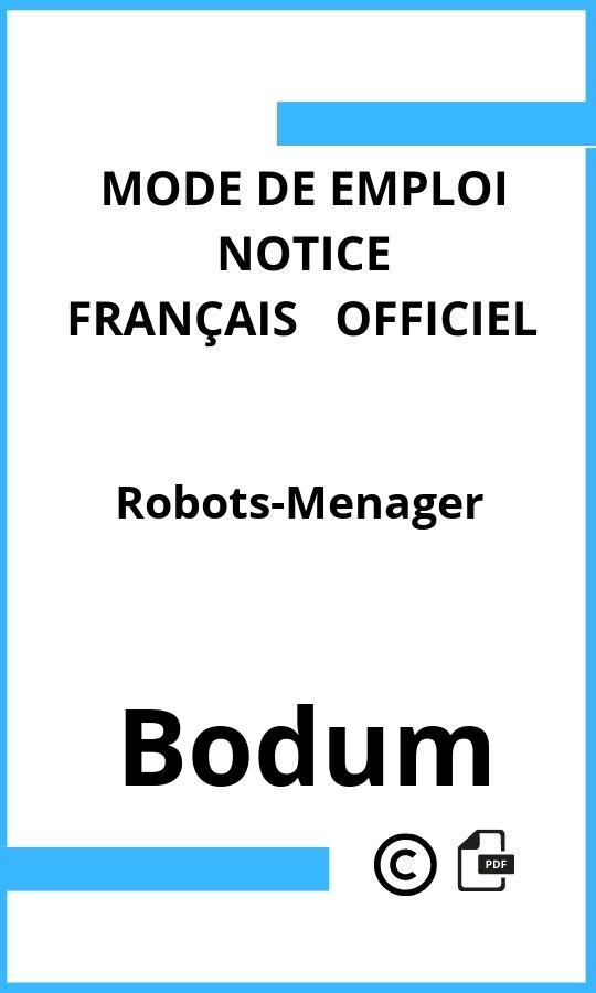 Robots-Menager Bodum Mode d'emploi Français