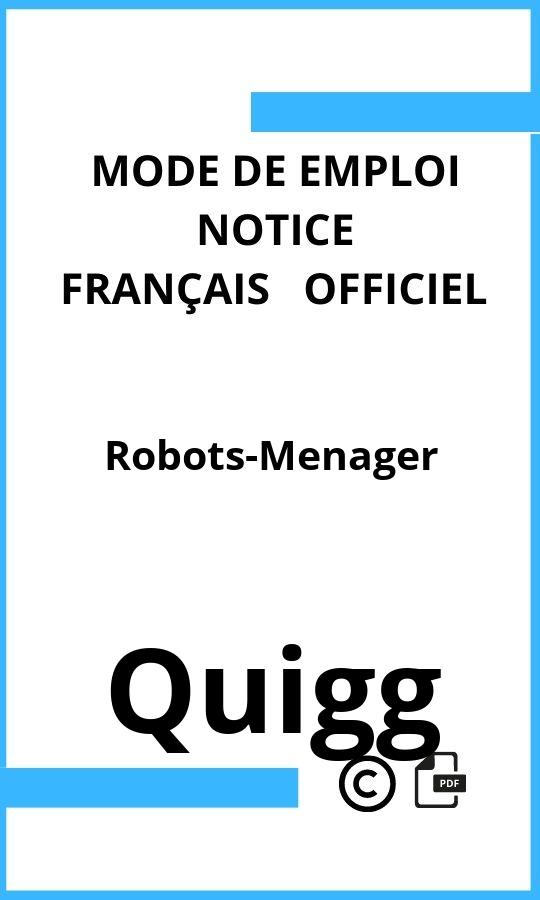 Quigg Robots-Menager Mode d'emploi Français