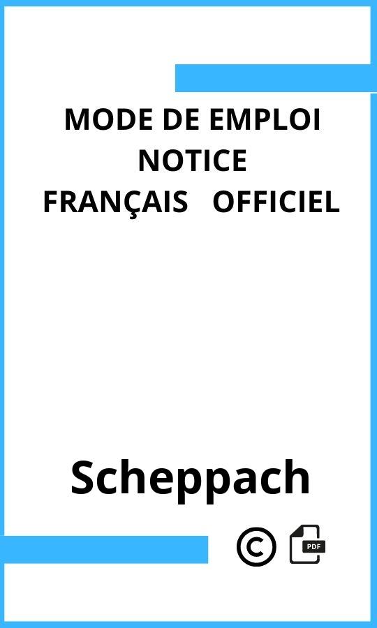 Mode d'emploi four Scheppach  Français