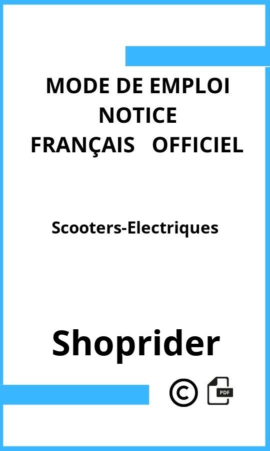 Scooters-Electriques Shoprider Mode d'emploi Français