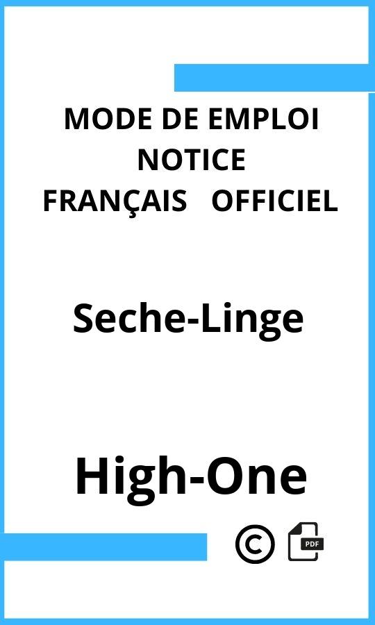 Seche-Linge High-One Mode d'emploi Français