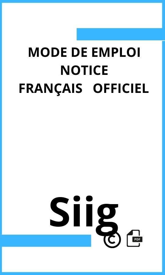  Siig Mode d'emploi Français