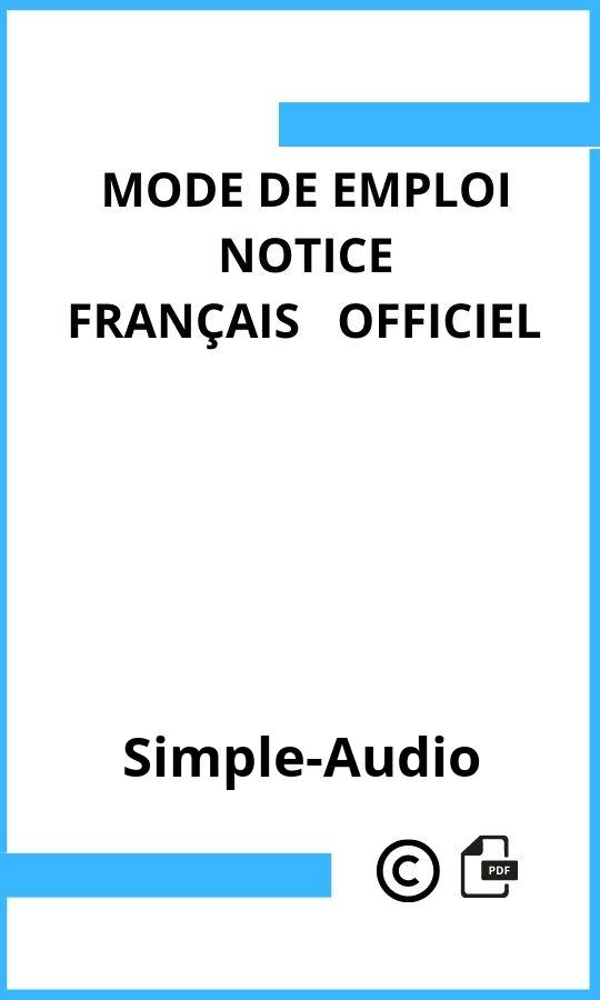  Simple-Audio Mode d'emploi Français