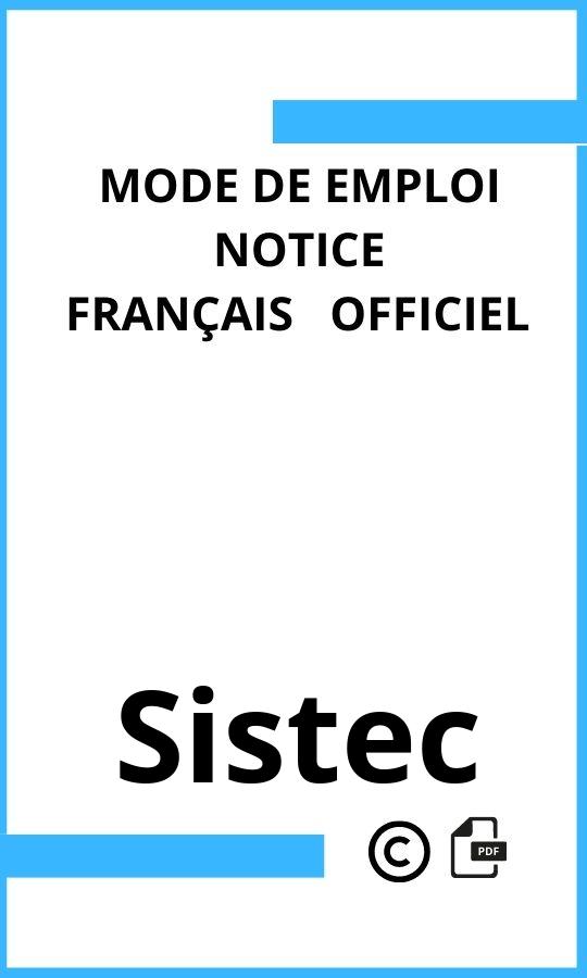 Mode d'emploi four Sistec  Français