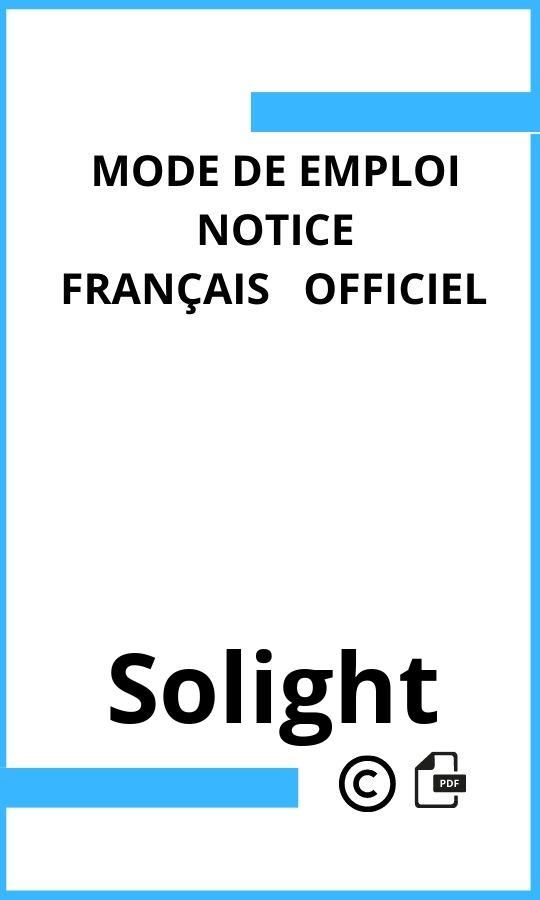 Solight  Mode d'emploi Français