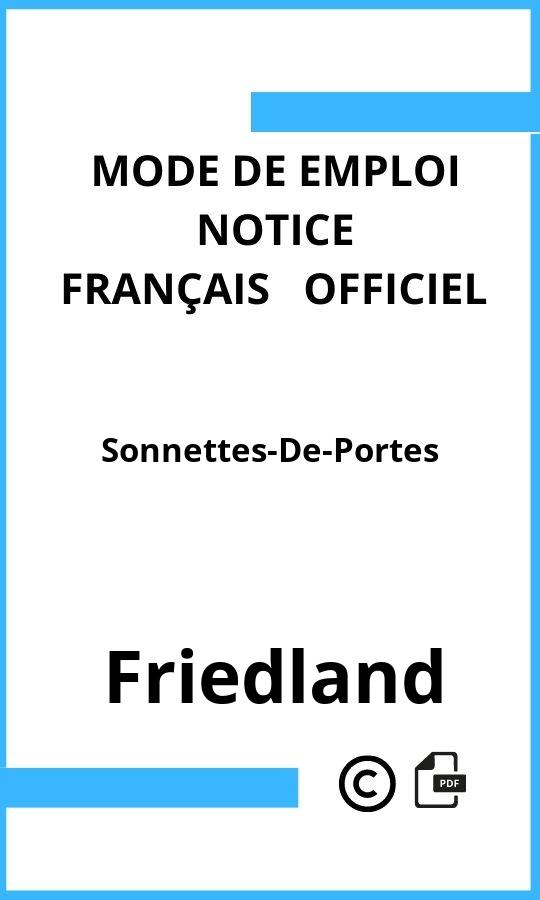 Mode d'emploi four Sonnettes-De-Portes Friedland Français