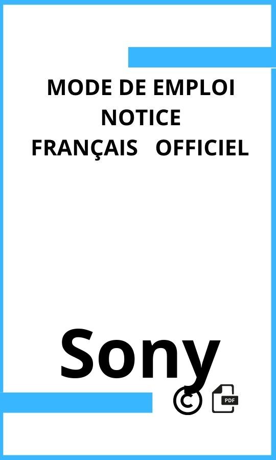 Mode d'emploi four Sony  Français