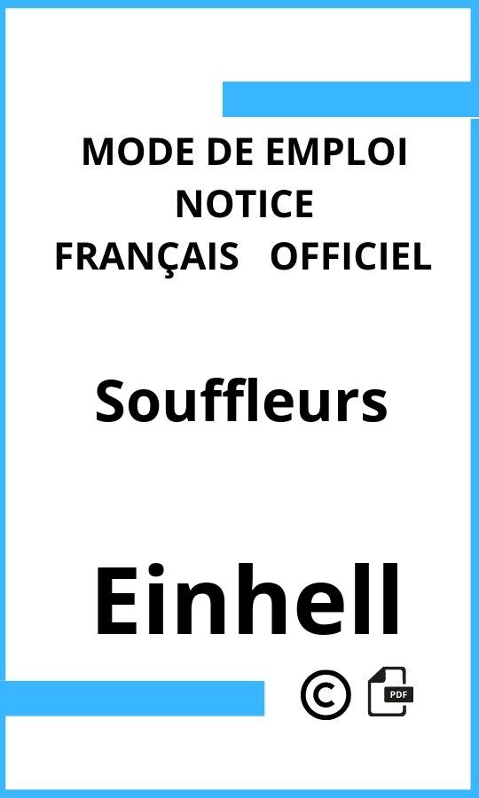 Einhell Souffleurs Mode d'emploi Français