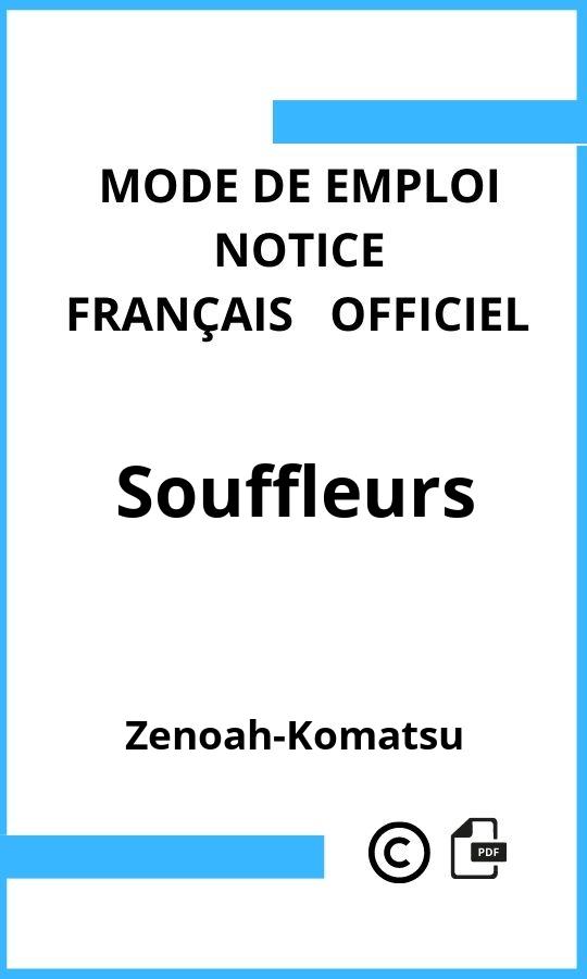 Mode d'emploi four Souffleurs Zenoah-Komatsu Français