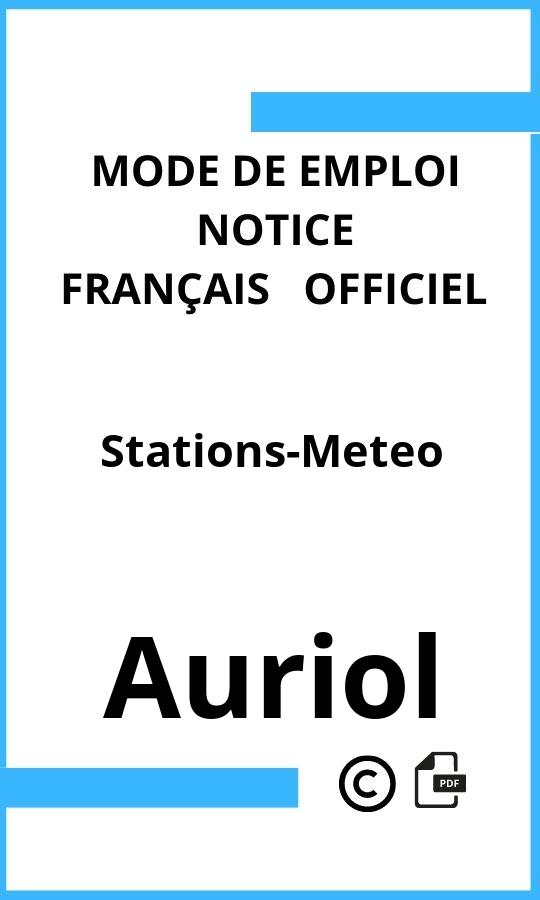 Mode d'emploi four Auriol Stations-Meteo Français