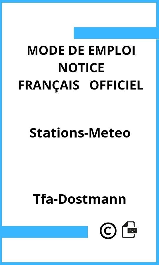 Mode d'emploi four Tfa-Dostmann Stations-Meteo Français