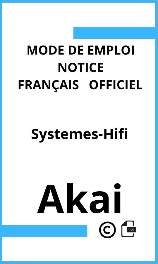 Akai Systemes-Hifi Mode d'emploi Français