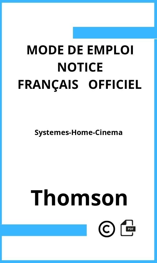 Systemes-Home-Cinema Thomson Mode d'emploi Français