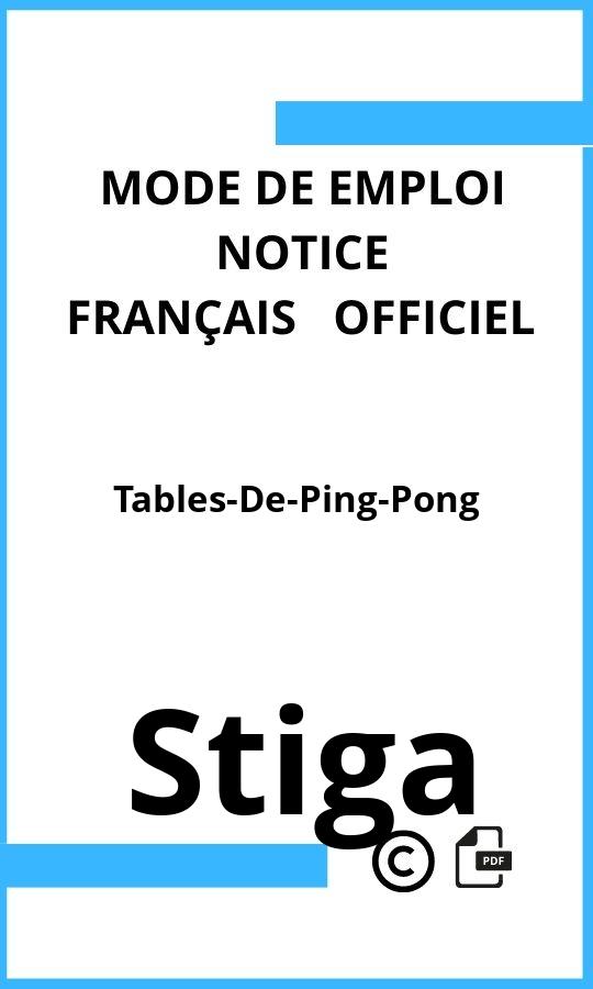 Mode d'emploi four Stiga Tables-De-Ping-Pong Français