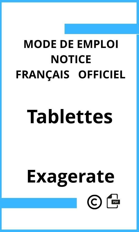 Mode d'emploi four Tablettes Exagerate Français