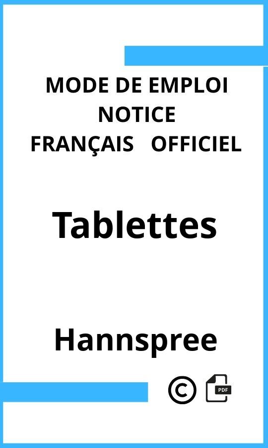 Tablettes Hannspree Mode d'emploi Français