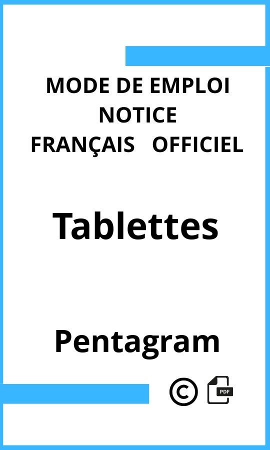 Mode d'emploi four Pentagram Tablettes Français