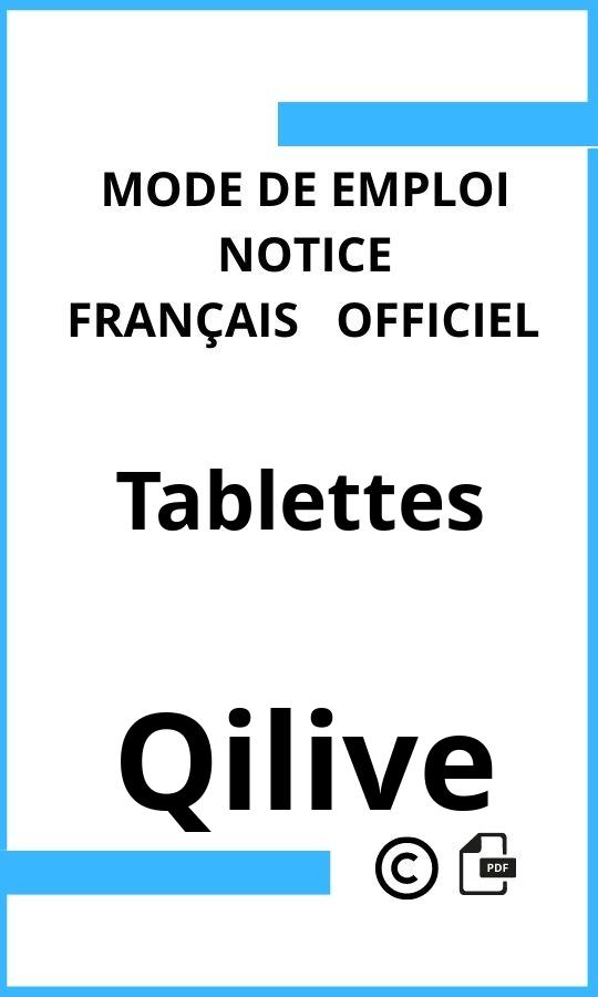 Tablettes Qilive Mode d'emploi Français