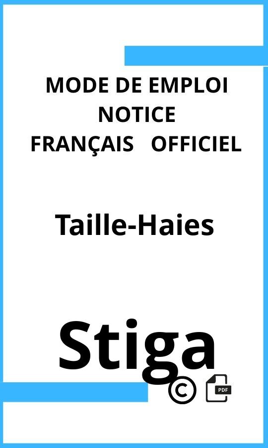 Taille-Haies Stiga Mode d'emploi Français