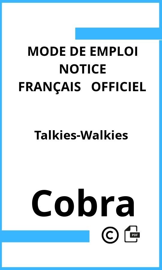 Talkies-Walkies Cobra Mode d'emploi Français