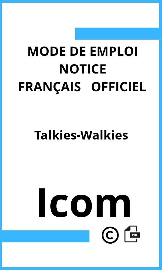 Icom Talkies-Walkies Mode d'emploi Français