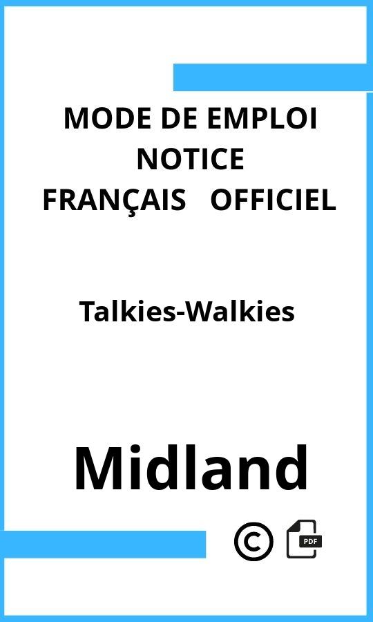 Talkies-Walkies Midland Mode d'emploi Français