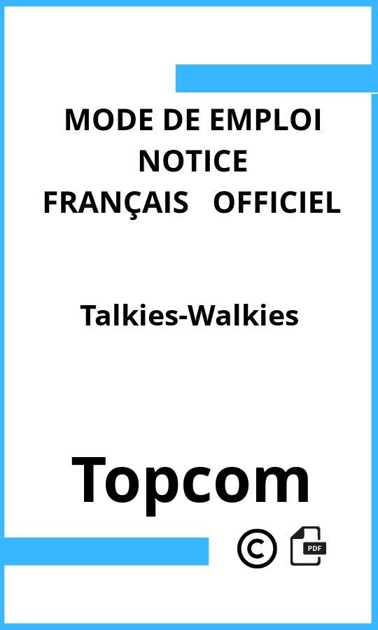 Mode d'emploi four Topcom Talkies-Walkies Français